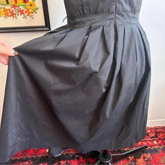Vintage 90s Y2K does 60s Le Château Strapless Pleated Pintuck Cocktail Dress - Picture 11 of 16